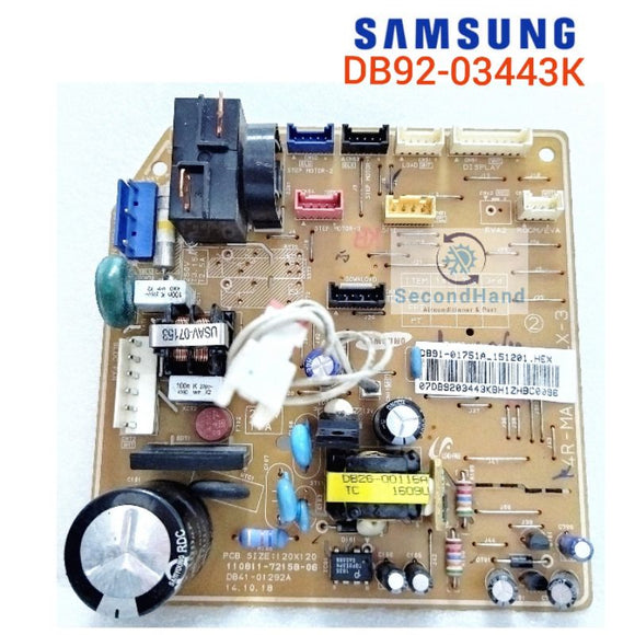 แผงเมนบอร์ดแอร์ซัมซุง Samsung : DB92-03443K (ระบบธรรมดา) รุ่น AR18KCFHDWKNSV อะไหล่แท้มือสอง