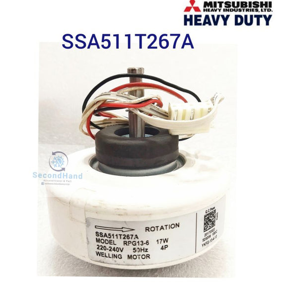 มอเตอร์คอยล์เย็นแอร์ Mitsubishi Heavy duty/ SSA511T267A  Model RPG13-6 (17W) #อะไหล่แท้ตรงรุ่น #