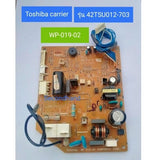 ชุดแผงวงจรคอยล์เย็นแอร์ Toshiba carrier : WP-019-02  รุ่น RAS-13SKPX-T3 ***อะไหล่แท้ มือสอง