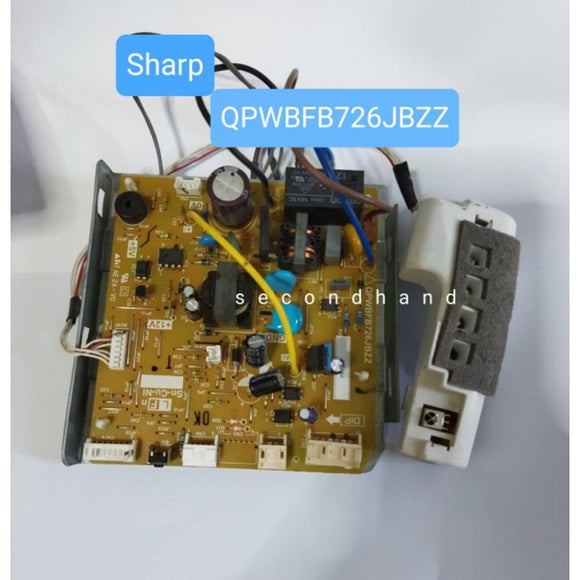 QPWBFB726JBZZ แผงวงจรแอร์ SHARP AH-PR10 แผงวงจรคอยล์เย็นชาร์ป รุ่น AH-PR13 อะไหล่แท้ อะไหล่ถอด