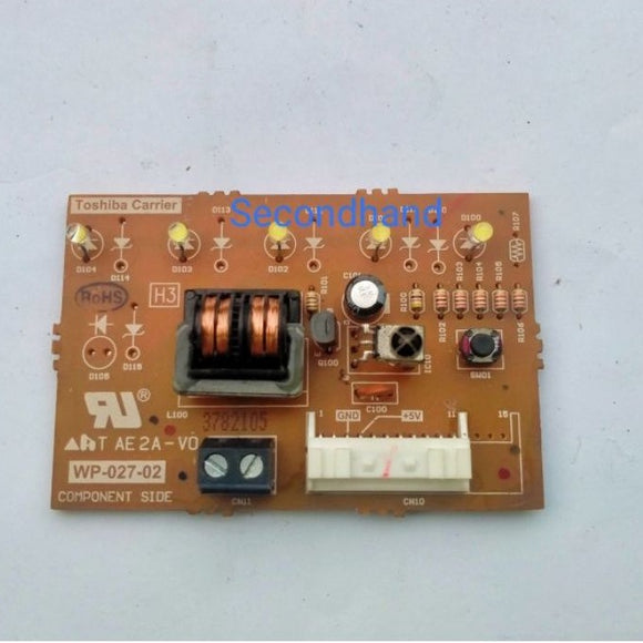 ชุดแผงวงจรคอยล์เย็นแอร์ Toshiba carrier : WP-019-02  รุ่น RAS-13SKPX-T3 ***อะไหล่แท้ มือสอง