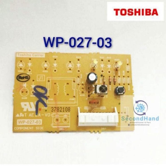 แผงรับสัญญาณรีโมทแอร์ Toshiba carrier ( WP-027-03 ) อะไหล่แท้ มือสอง