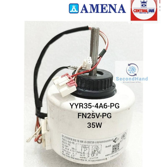 มอเตอร์คอยล์เย็น FN25V-PG  35W. ใช้ร่วมกับแอร์ Amena / Central air / Gree / Star air /   ***อะไหล่แท้มือสอง