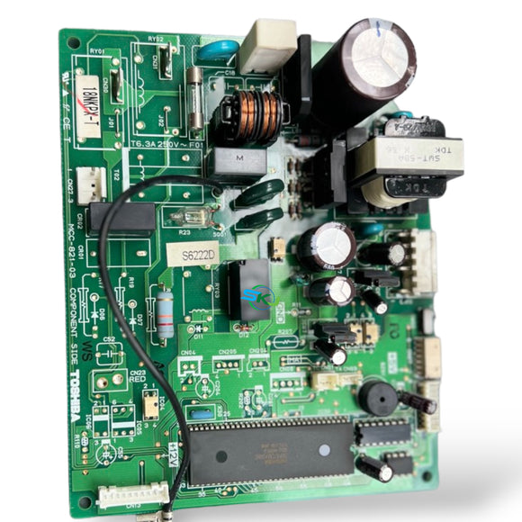 MCC-821-03 แผงวงจรแอร์ Toshiba Carrier แผงบอร์ดคอยล์เย็น รุ่น 18NKPX-T อะไหล่แท้ อะไหล่ถอด