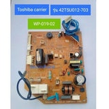 ชุดแผงวงจรคอยล์เย็นแอร์ Toshiba carrier : WP-019-02  รุ่น RAS-13SKPX-T3 ***อะไหล่แท้ มือสอง