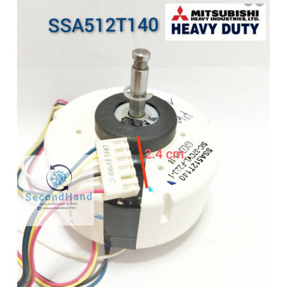 มอเตอร์พัดลมคอยล์เย็นแอร์ Mitsubishi heavy duty/ SSA512T140 (SIC-41CVL-F223-1) Motor DC ***อะไหล่แท้ มือสอง