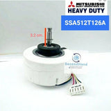มอเตอร์พัดลมคอยล์เย็นแอร์ Mitsubishi heavy duty/ SSA512T126A (SIC-41CVJ-D842-2)***อะไหล่แท้  มือสอง